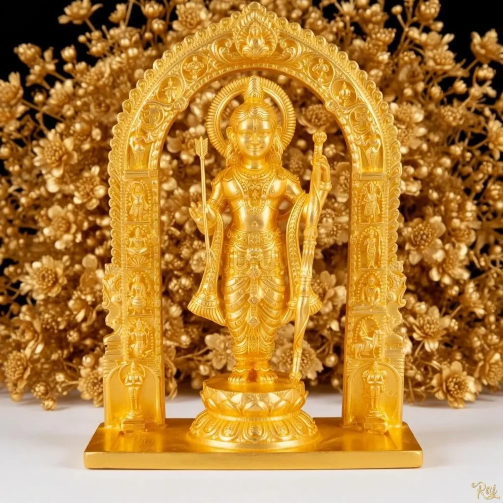 Shri Ram Ji In Gold